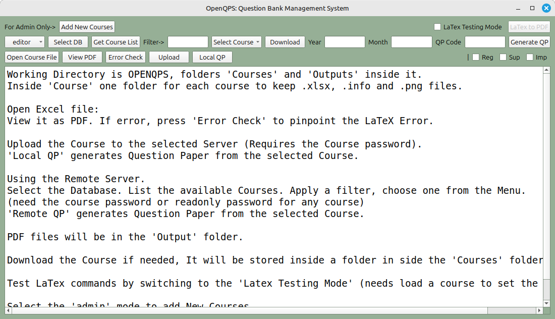 Input Excel file